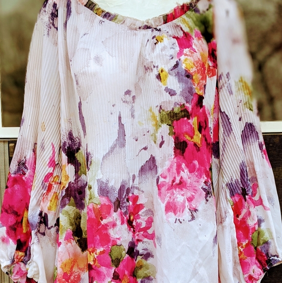 Sami & Jo Tops - Sz 3x Plus Top Blouse Tunic Sami & Jo Floral